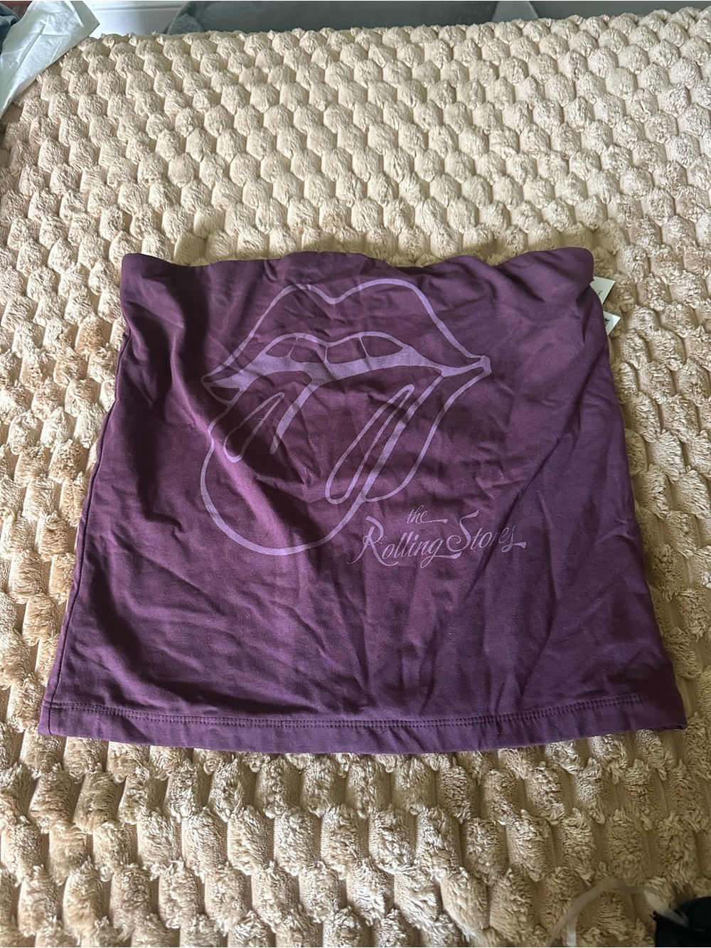 American Eagle Outfitters Purple Graphic Tube Top